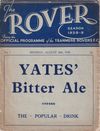 Tranmere Rovers v Millwall Match Programme 1938-08-29