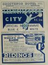 Manchester City v Tranmere Rovers Match Programme 1938-12-27