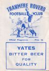 Tranmere Rovers v Tottenham Hotspur Match Programme 1953-01-10