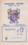Tranmere Rovers v Luton Town Match Programme 1965-11-03