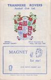 Tranmere Rovers v Newport County Match Programme 1966-04-15