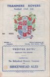 Tranmere Rovers v Walsall Match Programme 1967-10-23