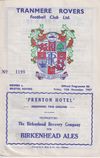 Tranmere Rovers v Bristol Rovers Match Programme 1967-11-10