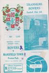 Tranmere Rovers v Mansfield Town Match Programme 1969-03-21