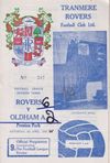 Tranmere Rovers v Oldham Athletic Match Programme 1969-04-05