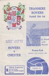 Tranmere Rovers v Chester Match Programme 1968-08-26