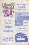 Tranmere Rovers v Torquay United Match Programme 1968-09-16