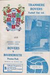 Tranmere Rovers v AFC Bournemouth Match Programme 1969-03-03