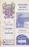 Tranmere Rovers v Barrow Match Programme 1968-09-20