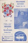 Tranmere Rovers v Watford Match Programme 1969-01-31
