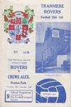 Tranmere Rovers v Crewe Alexandra Match Programme 1968-12-26