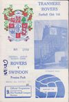 Tranmere Rovers v Swindon Town Match Programme 1969-01-24