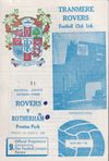 Tranmere Rovers v Rotherham United Match Programme 1969-03-07