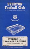 Everton v Tranmere Rovers Match Programme 1968-09-03