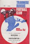 Tranmere Rovers v Northampton Town Match Programme 1970-01-24