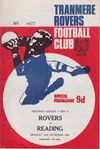 Tranmere Rovers v Reading Match Programme 1969-11-24