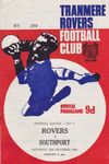 Tranmere Rovers v Southport Match Programme 1969-11-29