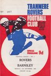 Tranmere Rovers v Barnsley Match Programme 1969-09-15
