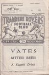 Tranmere Rovers v Port Vale Match Programme 1960-12-27