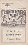 Tranmere Rovers v Bristol City Match Programme 1961-02-27