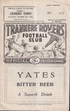 Tranmere Rovers v Grimsby Town Match Programme 1960-10-29