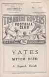 Tranmere Rovers v Chesterfield Match Programme 1961-04-24