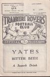 Tranmere Rovers v Queens Park Rangers Match Programme 1961-02-25