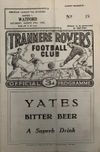 Tranmere Rovers v Watford Match Programme 1960-08-27
