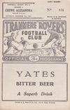 Tranmere Rovers v Crewe Alexandra Match Programme 1961-12-09