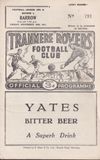 Tranmere Rovers v Barrow Match Programme 1961-11-24