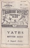 Tranmere Rovers v Workington Match Programme 1961-10-14