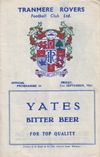 Tranmere Rovers v Southport Match Programme 1962-09-21