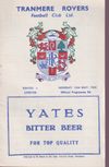 Tranmere Rovers v Chester Match Programme 1963-05-13