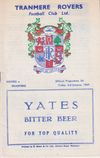 Tranmere Rovers v Stockport County Match Programme 1964-03-20