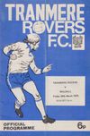 Tranmere Rovers v Walsall Match Programme 1975-03-28