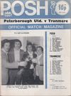 Peterborough United v Tranmere Rovers Match Programme 1975-01-04