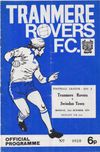Tranmere Rovers v Swindon Town Match Programme 1974-10-21