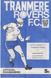 Tranmere Rovers v Northampton Town Match Programme 1975-10-10