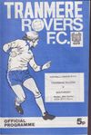 Tranmere Rovers v Southport Match Programme 1975-10-20
