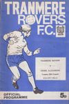 Tranmere Rovers v Crewe Alexandra Match Programme 1975-08-26