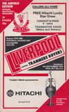 Liverpool v Tranmere Rovers Match Programme 1979-09-04