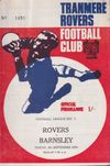 Tranmere Rovers v Barnsley Match Programme 1970-09-04