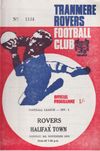 Tranmere Rovers v Halifax Town Match Programme 1970-11-09