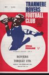 Tranmere Rovers v Torquay United Match Programme 1971-02-12
