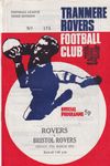 Tranmere Rovers v Bristol Rovers Match Programme 1972-03-17
