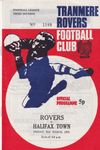 Tranmere Rovers v Halifax Town Match Programme 1972-03-31