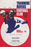 Tranmere Rovers v Chester Match Programme 1971-08-18