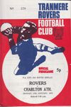 Tranmere Rovers v Charlton Athletic Match Programme 1972-01-17