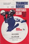 Tranmere Rovers v Oldham Athletic Match Programme 1972-03-04
