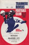 Tranmere Rovers v Bradford City Match Programme 1972-02-19